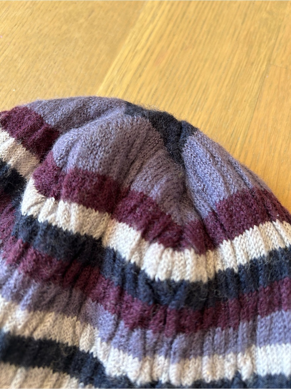 Smartwool Striped Chevron Merino Wool Knit Beanie Hat - Picture 5 of 10